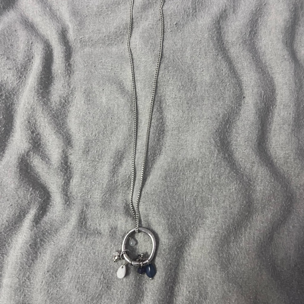 Vintage Y2K Silver Pendant Necklace